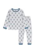 תמונה קידמית של סט פיג'מה ארוך כלבלבים - גילאי 6-12