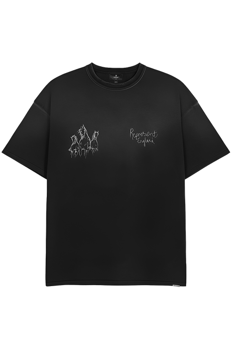 חולצת טי מאויירת אוברסייז REPRESENT