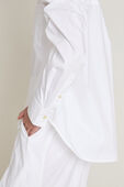 תמונת תקריב דוגמן של Cotton-Blend Poplin Button-Down Shirt