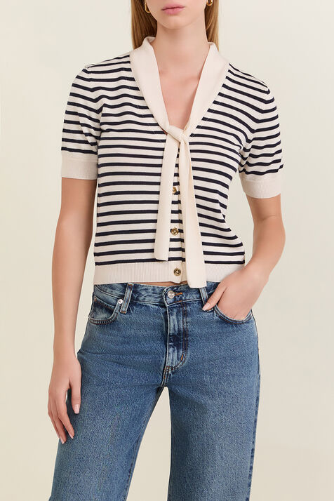 קרדיגן עם צווארון קשירה FRAME