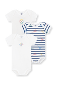 תמונה קידמית של מארז שלושה בגדי גוף קצרים - גילאי 3-36 חודשים