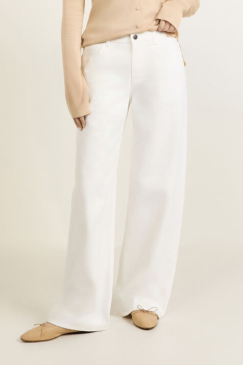 מכנסי ג'ינס בגזרה בגזרה מתרחבת THE ROW