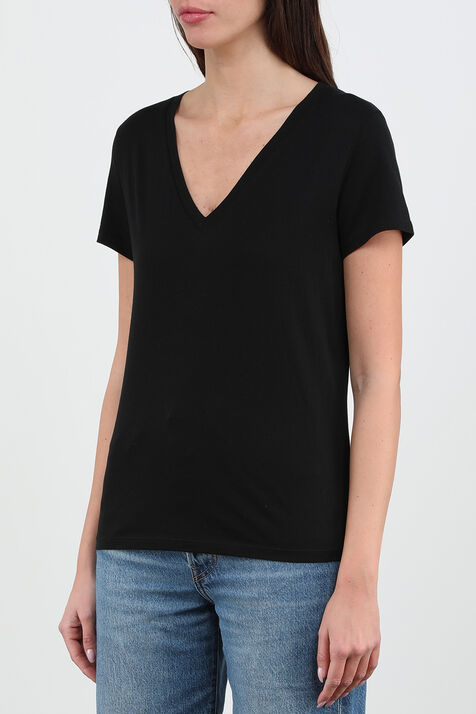 חולצת וי שחורה VINCE