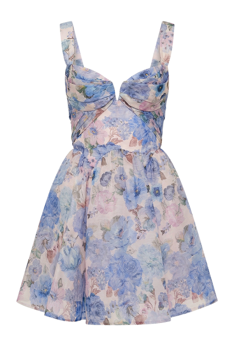 שמלת מיני פשתן ZIMMERMANN