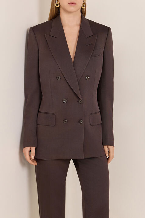 ז'קט מחוייט משי וצמר