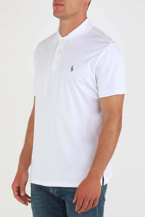 חולצת פולו סלים עם לוגו רקום POLO RALPH LAUREN