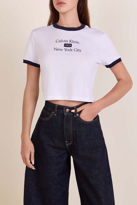 חולצת טי קרופ CALVIN KLEIN