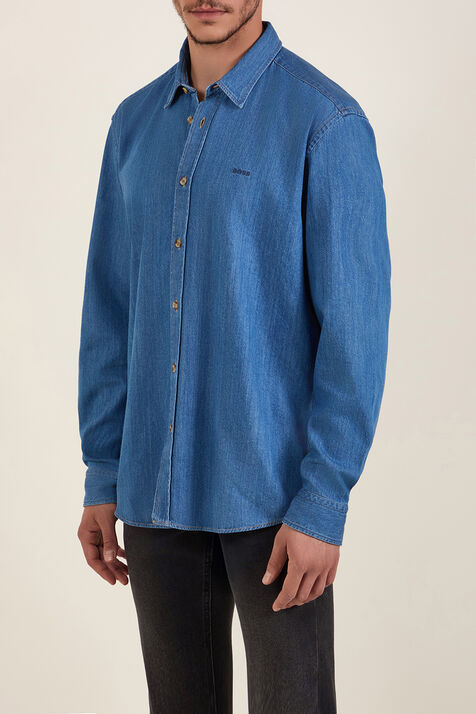 חולצת כפתורים ג'ינס BOSS