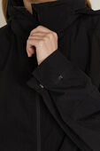 תמונת תקריב דוגמן של Hooded Mid-Length Utility Jacket