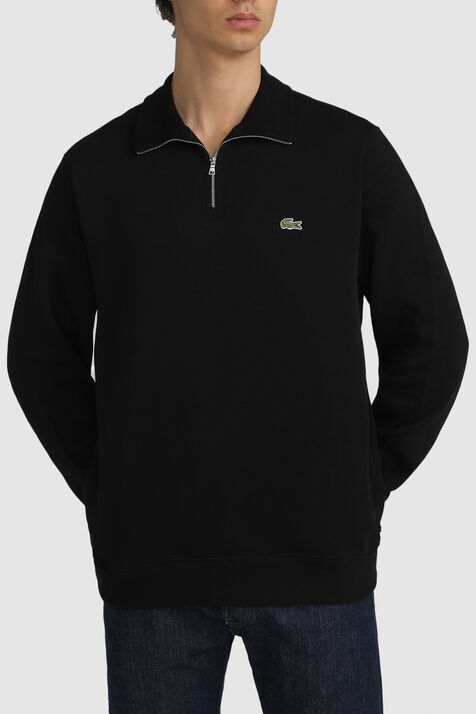 סווטשירט כותנה מרוכסן LACOSTE