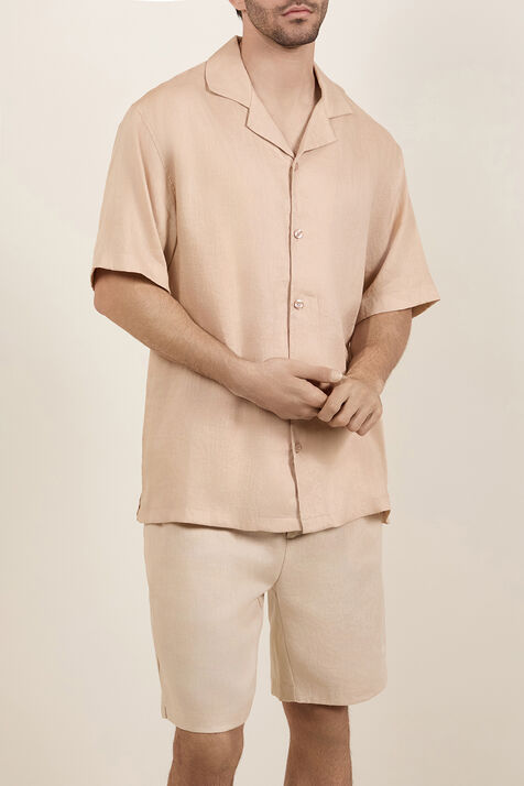 חולצת כפתורים מפשתן BALR