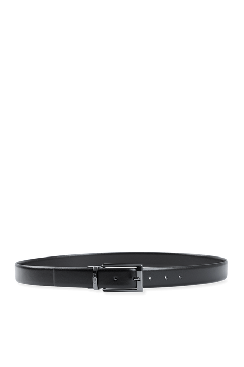 Leather Belt in Black HUGO