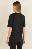 תמונת דוגמן אחורית של Side-Cinch Cotton T-Shirt