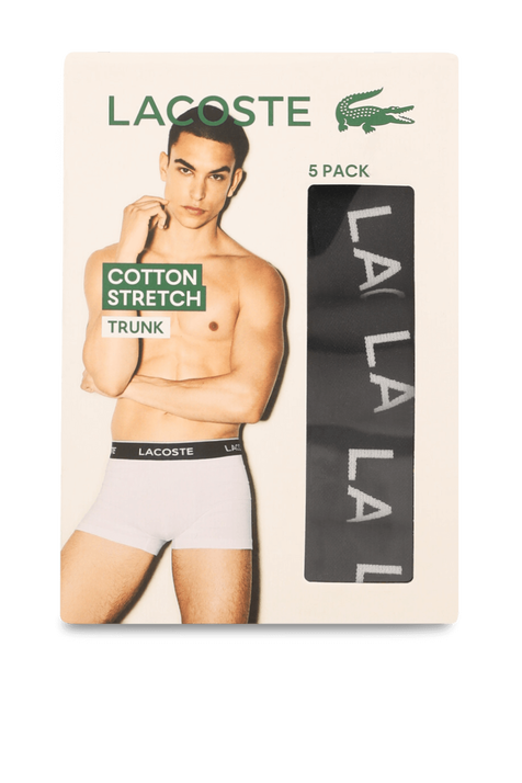 מארז חמישה תחתוני טראנק LACOSTE