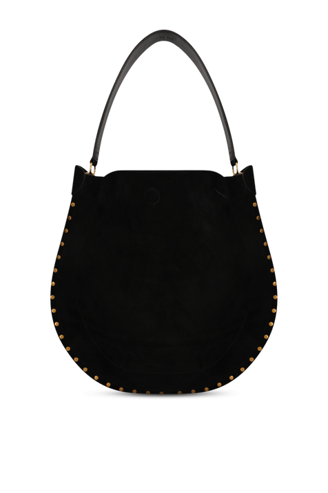 תיק כתף אוסקן מון ניטים מעור רך ISABEL MARANT