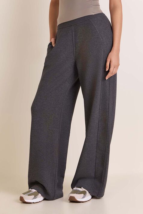 Scuba Mid-Rise Wide-Leg Pant