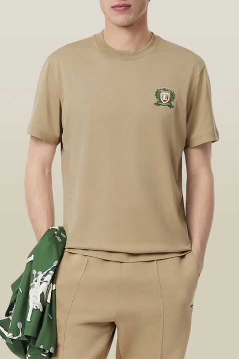 חולצת טי עם לוגו פאץ' רקום LACOSTE