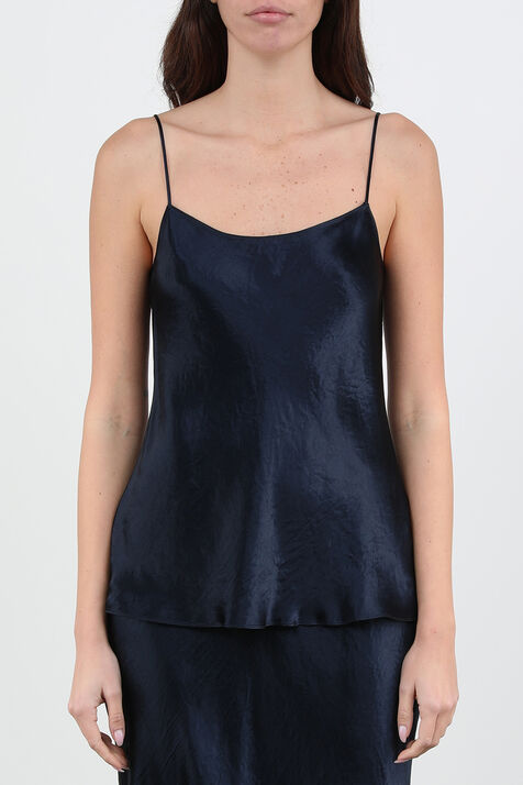 גופיית קאמי מבריקה בגוון שחור VINCE