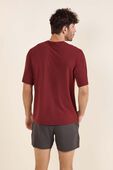 תמונת דוגמן אחורית של Brushed Yoga Crewneck T-Shirt