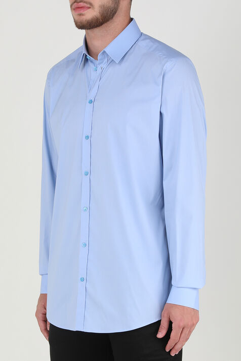 חולצת סלים מכופתרת מכותנה DOLCE & GABBANA