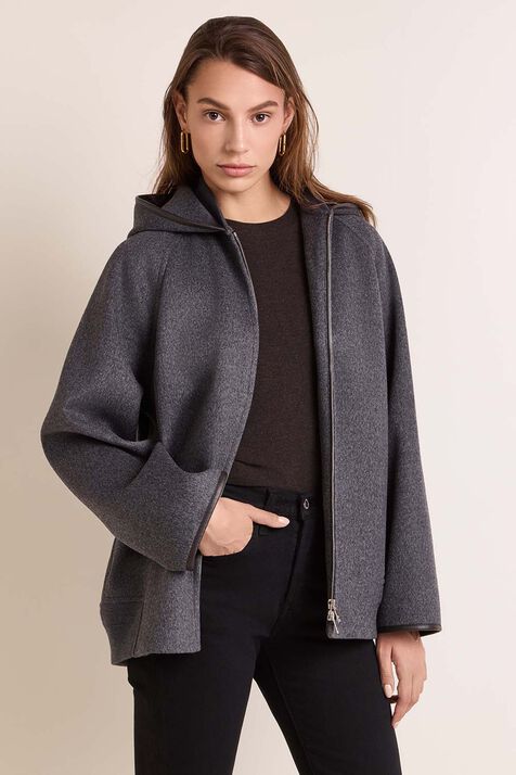 ז'קט צמר עם קפוצ'ון BOTTEGA VENETA