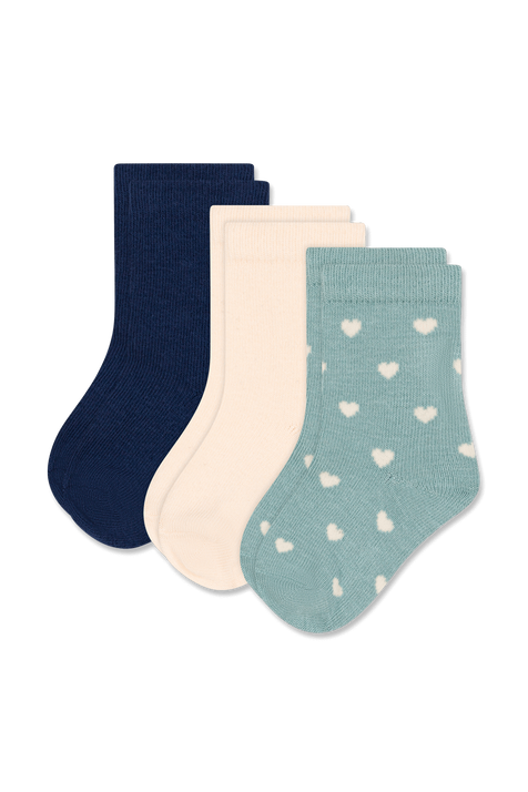 שלוש זוגות גרביים - גילאי 3-36 חודשים PETIT BATEAU