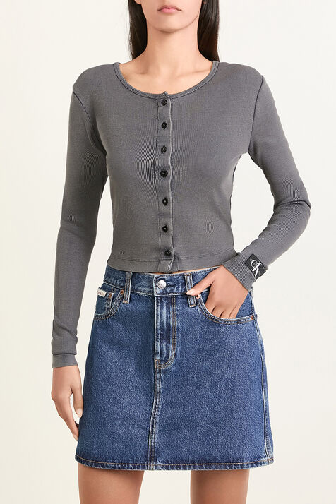 חולצת ריב מכופתרת CALVIN KLEIN