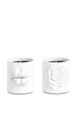 תמונה קידמית של Le Duo Lips + Rose candles - Gift Set