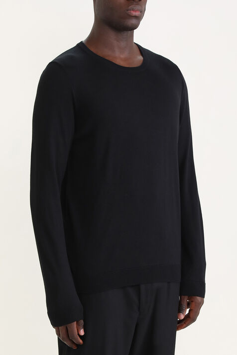 חולצת סריג ארוכה מצמר BOSS