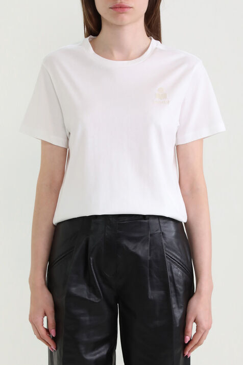 חולצת טי קצרה מכותנה ISABEL MARANT