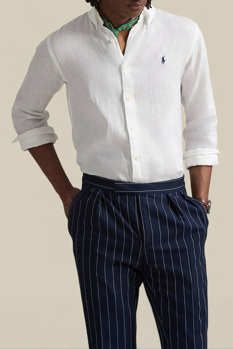 חולצת כפתורים מפשתן POLO RALPH LAUREN