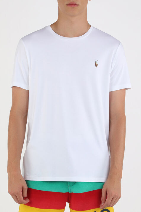 חולצת טי בגזרת סלים עם לוגו רקום POLO RALPH LAUREN