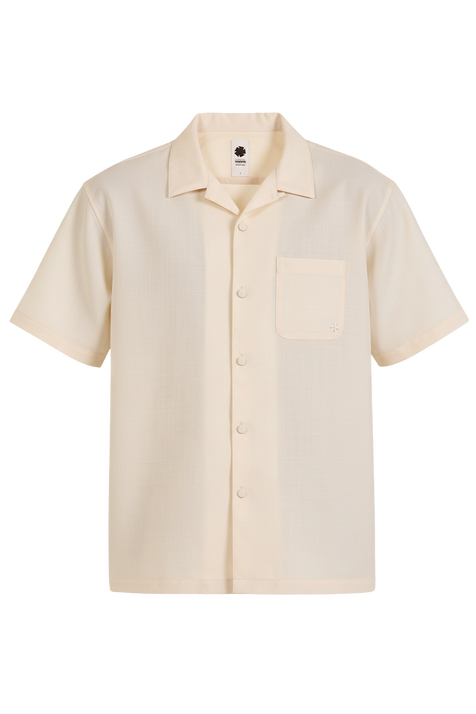 חולצת כפתורים מצמר ומוהר VOWELS