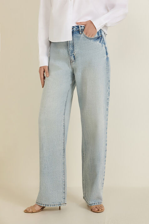 מכנסי ג'ינס בגזרה רחבה ARMANI EXCHANGE