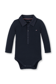 תמונה קידמית של בגד גוף פולו - גילאים ניובורן-24 חודשים
