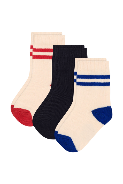מארז שלושה זוגות גרביים - גילאי 3-36 חודשים PETIT BATEAU