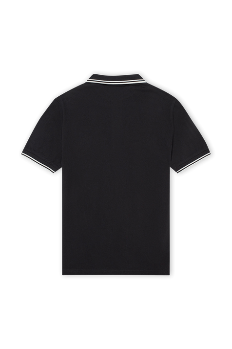 חולצת פולו ספורטיבית שחורה FRED PERRY