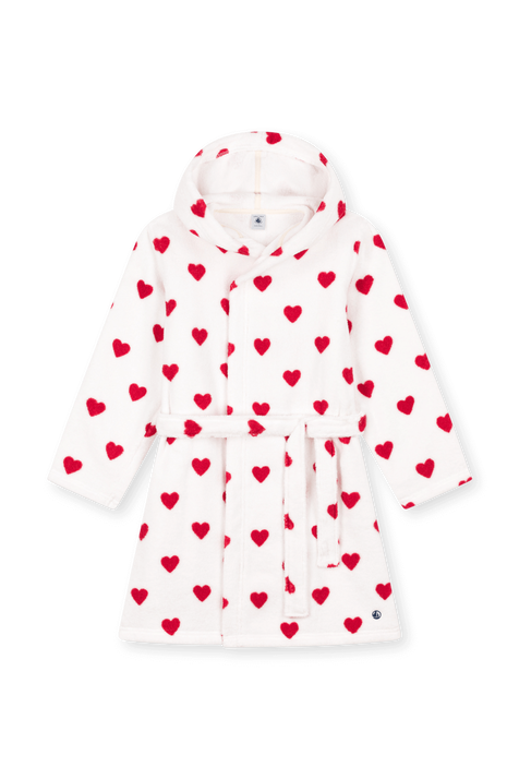 חלוק רחצה עם הדפס לבבות PETIT BATEAU