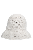 תמונה קידמית של Cotton Crochet Bucket Hat