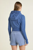 תמונת דוגמן אחורית של Scuba Full-Zip Cropped Hoodie