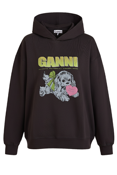 סווטשירט קפוצ'ון כותנה GANNI