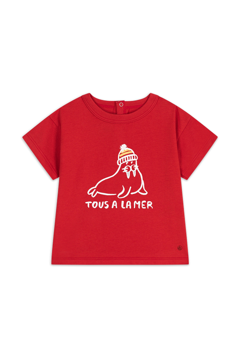 חולצת טי - גילאי 3-12 חודשים PETIT BATEAU