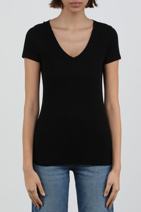 חולצת טי שחורה PETIT BATEAU