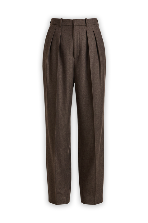 מכנסי קפלים מחוייטים SAINT LAURENT