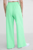 Stretch Woven Wide-Leg High-Rise Pant