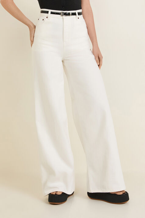 מכנסי ג'ינס רחבים