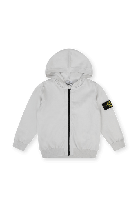 סווטשירט קפוצ'ון עם רוכסן- גילאי 6-8 שנים STONE ISLAND KIDS
