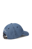 תמונה אחורית של כובע מצחייה ג'ינס