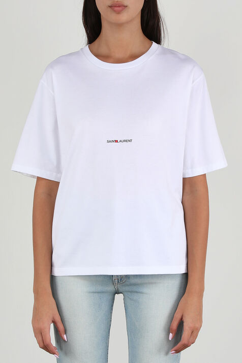 חולצת לוגו טי קלאסית SAINT LAURENT