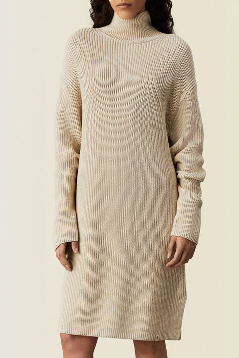 שמלת סריג מכותנה CALVIN KLEIN